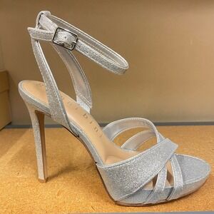 Gianni Bini, Silver Ankle Strap Platform Heels, BRAND NEW! Sz 9.5
